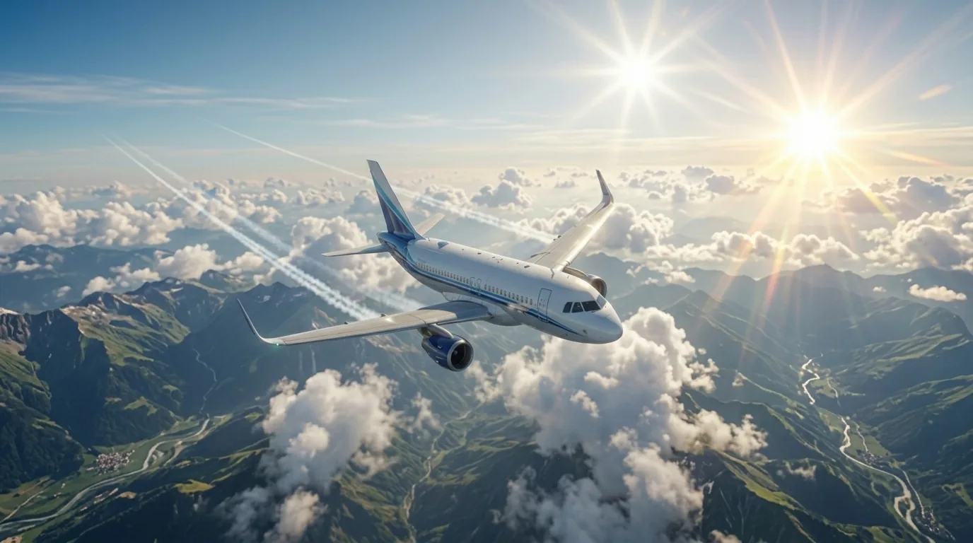 Avion Camair-Co au-dessus des nuages